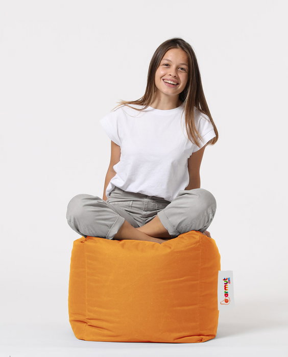 Atelier Del Sofa Square Pouf - Naranja